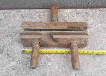 Stary drewniany strug hebel skręcany B073