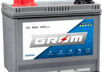 Akumulator 80Ah 650A GROM MARINE M31-DC