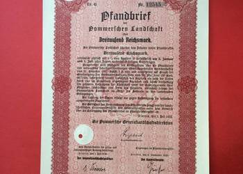 ( 22 ) Papiery wartościowe 3000 reichsmark