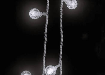 Lampki świąteczne 20 m 200 diod LED zimna biel 8 funkcji WM-328811