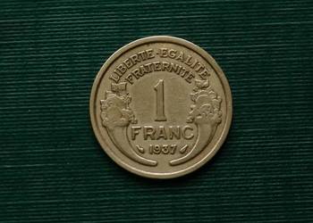 FRANCJA - 1 frank, 1937r
