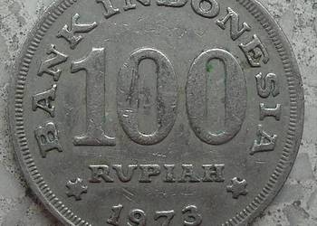 INDONEZJA-100 RUPII-1973 r-MIEDŻ-NIKIEL (DYKTATURA SUHARTO)