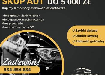Skup Aut / Pojazdów do 5000 zł * Radom * Kielce *