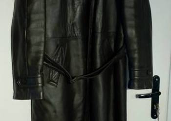 Płaszcz skórzany bez podpinki duży