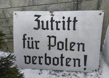 Niemiecki szyld 2 wojna światowa okupacja