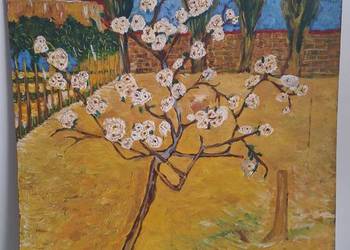 Ręcznie malowana olejna reprodukcja obrazu Vincenta van Gogha "Kwiat gruszy