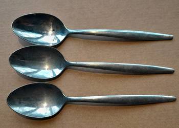 Stara łyżka stołowa Gerlach PRL Stainless steel 3 sztuki retro vintage