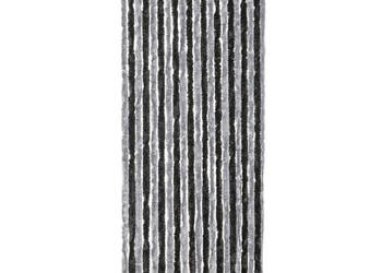 Zasłona przeciwko owadom szaro-czarna 90x200 cm szenilowa WM-377327