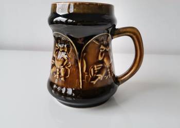 Stary nieużywany kufel Zagłoba porcelit Mirostowice, PRL