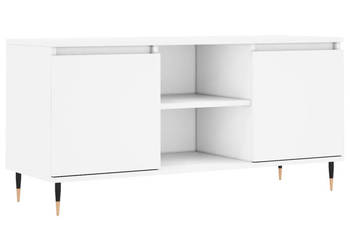 Szafka pod TV biała 104x35x50 cm materiał drewnopochodny WM-827004
