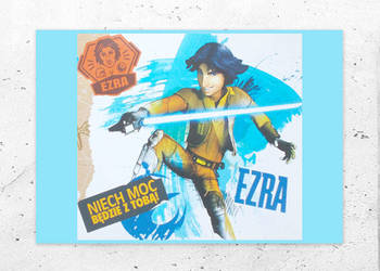 ezra plakat A4, plakat z gwiezdnymi wojnami, star wars plakat rebelianci