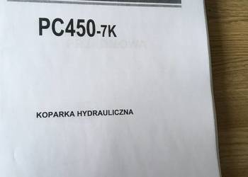dtr instrukcja obsługi koparka komatsu PC450-7K i inne
