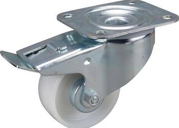 Koło skrętne, poliamidowe Ø 80x34 mm z hamulcem podstawa mocująca 105x85 m…