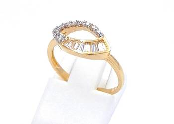 WYPRZEDAŻ !-25% Pierścionek r.11 Złoty pr.585 Subtelny Z-621 WYPRZEDAŻ !-25% Pierścionek r.11 Złoty pr.585 Subtelny Z-621