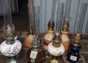 lampy naftowe porcelana