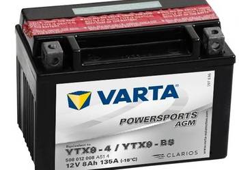 Akumulator motocyklowy AGM Varta YTX9-BS 8Ah