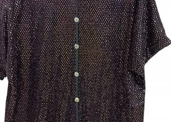 BLUZKA IMPREZOWA wieczorowa z cekinami ROZM. 48 biust 130cm