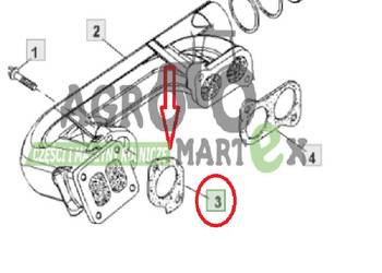 RE62777, R521438 USZCZELKA KOLEKTORA WYDECHOWEGO  JD
