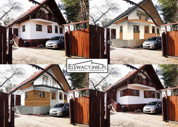 Projekt elewacji Wizualizacja na zdjęciach