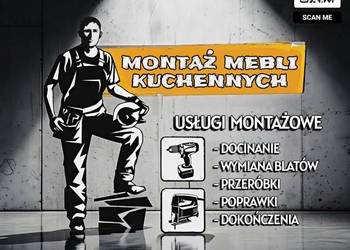 Montaż mebli kuchennych IKEA i inne…/wymiana blatów, AGD…ヅ→USŁUGi三MONTAŻOWE