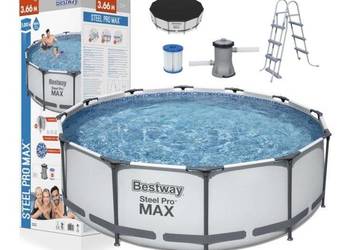 Basen ogrodowy stelażowy 366 x 100 cm Bestway