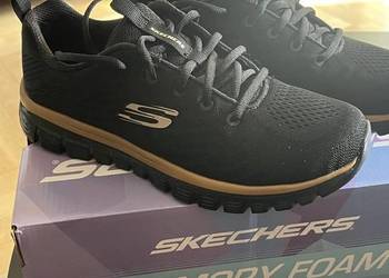 Skechers buty sportowe czarne z memory foam, rozmiar 38