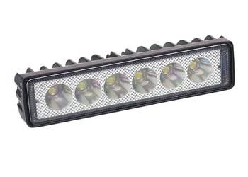 LAMPA ROBOCZA PANEL LED,  6 LED 147x25x35, GRUBOŚĆ 35MM, OBUDOWA ALUM,