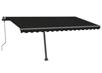 Wolnostojąca automatyczna markiza 400x350 cm antracytowa WM-3069829