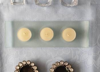 Świeczniki na t-lighty, różne, 7 sztuk Świeczniki na t-lighty, różne, 7 sztuk