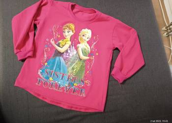 Bluzka bluzeczka T-shirt koszulka długi rękaw Elsa i Anna Kr