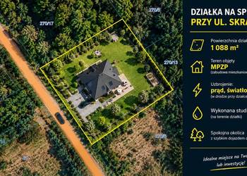 Piękna zadrzewiona działka w Choroszczy 1088m2
