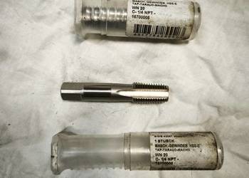 Gwintownik maszynowy 1/4" NPT HSS-E (stożkowy) – Nowy/BDB