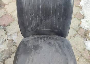 Fotel fiat 126p Maluch czarny skóra