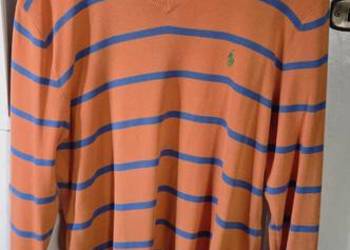 Ralph lauren M sweter pomarańczowy bawełna M 100% oryg nr seryjny piękny pr