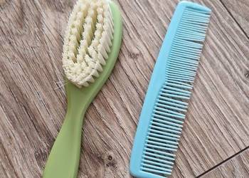 szczotka grzebień do włosów dla niemowlaka zestaw