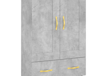 Wysoka szafka szarość betonu 695x31x115 cm WM-830304