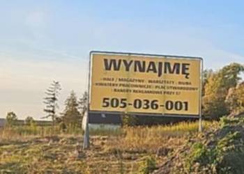 Wynajmę Baner przy s7 konstrukcja bilbord