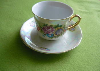 Porcelana Filiżanka z talerzykiem