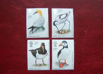 Wielka Brytania 1989 MNH Mi. 1185/88 Fauna Ptaki  a