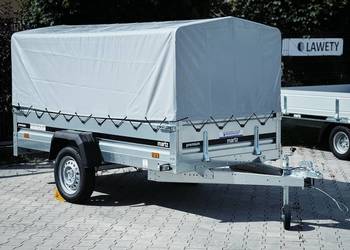 Przyczepa lekka MARTZ PREMIUM 264 2,64x1,26m + STELAŻ + PLANDEKA 80 CM