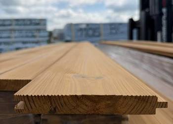 Deska elewacyjna thermo sosna szczotkowana KL. AB 19x142mm Profil faza (C)