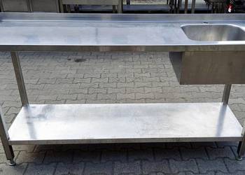ZLEW 1 KOMOROWY Z BLATEM I PÓŁKĄ -180/60/85 CM -M.935.N