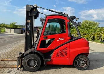 wózek widłowy LINDE H50D 5000kg 3.70m kabina szeroki przesuw 155cm 10'