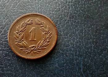 Stare monety 1 rappen 1906 Szwajcaria