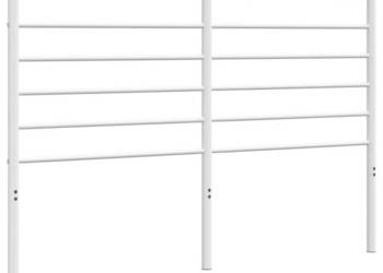 Metalowe wezgłowie białe 140 cm WM-352401
