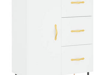 Szafka biała 695x34x90 cm materiał drewnopochodny WM-827892