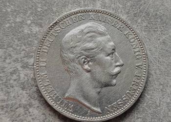 J21) NIEMCY srebro - 3 Marki - 1912 r. - A