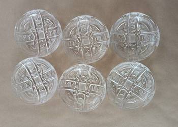 Talerzyki deserowe kryształowe 6 szt.