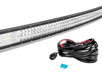 AUXTINGS 50 cali 127 cm 648 W zakrzywione potrójne LED DC 12V-24V 6000K