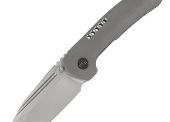 Nóż składany WE Knife Trogon Gray Titanium, Silver Bead Blasted CPM 20CV b…